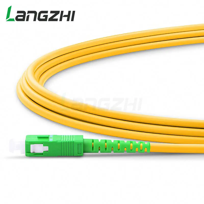 10 шт. LC APC в SC APC Simplex 2,0 мм 3,0 мм ПВХ одномодовый волоконный патч-кабель LC APC в SC APC простой волоконный патч