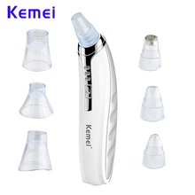 Kemei Blackhead уход за кожей Инструменты пор вакуумные угри, прыщи для удаления, всасывающий машинка для шлифовки лица очистки лица