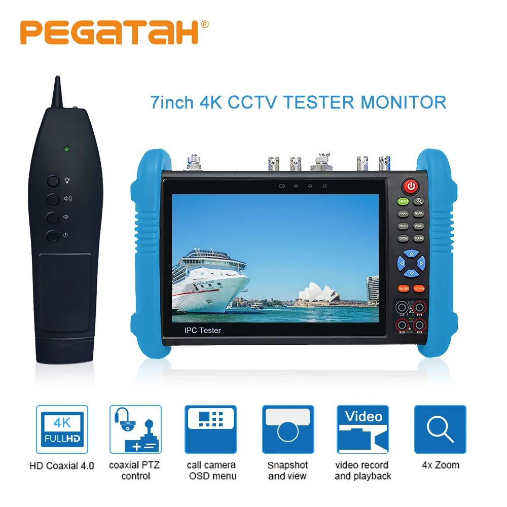 Best Price Hot 7 inch H.265 4K IP camera tester SDI IP TVI CVI AHD CCTV Camera tester with TDR Optical power HDMI Security camera tester Best Price Hot 7 inch H.265 4K IP camera tester SDI IP TVI CVI AHD CCTV Camera tester with TDR Optical power HDMI Security camera tester