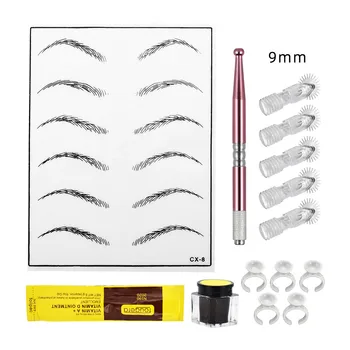 

Eyebrow Tattoo Kits Micro Needling Pen Set Makeup Beauty Tools for Eyebrow Tattoo Permanent Practice Kit Tattoo accessories