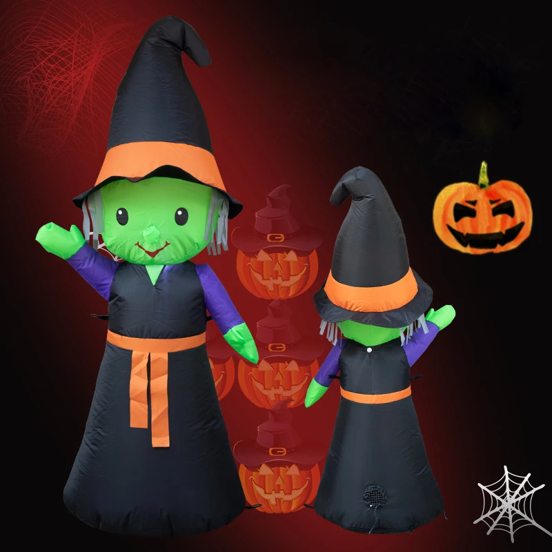 

Halloween Horror Props Animated Specter Inflatable Witch Ghost Outdoor Bar Haunted House Prop Garden Halloween Party Decoration