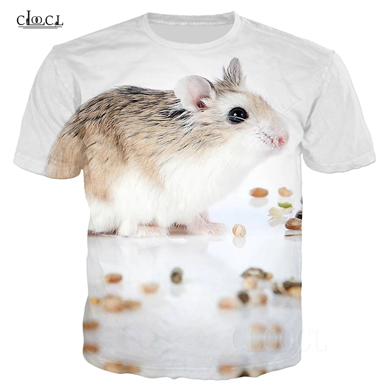 mouse print t shirt white men t-shirt (3)