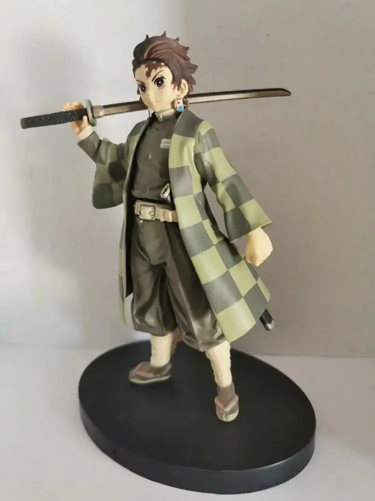 Demon Slayer Kimetsu no Yaiba Tanjirou Nezuko Zenitsu Inosuke PVC Action Figures Toys Demon Slayer Anime Figurine Toy