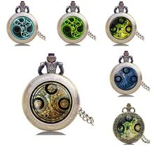 Dr. Who кварцевые карманные часы ожерелье карманные часы Изысканные Красивые Подвесные часы с цепочкой для мужчин и женщин Подарки