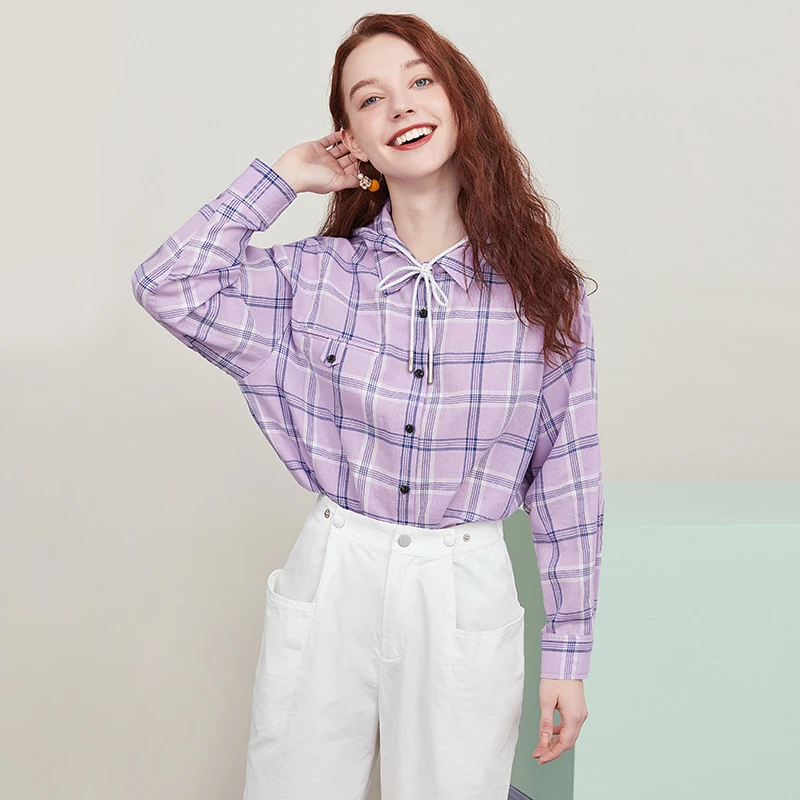 Женская блузка с капюшоном ARTKA черная Повседневная Свободная рубашка из чистого