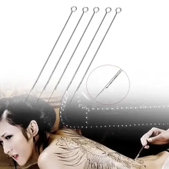 

MeterMall 50 Pcs/set Tattoo Needles Medical Disposable Permanent Makeup Round Liner Needles For Tattoo Machine Gun Tattoo Tool