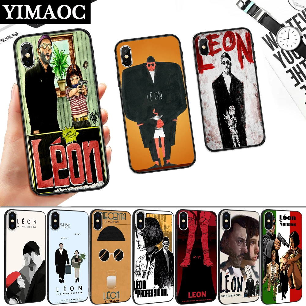 Leon Matilda Natalie Portman Silicone Soft Case for iPhone 5 5S 6 6S 7 8 11 Pro Plus X XR XS Max |