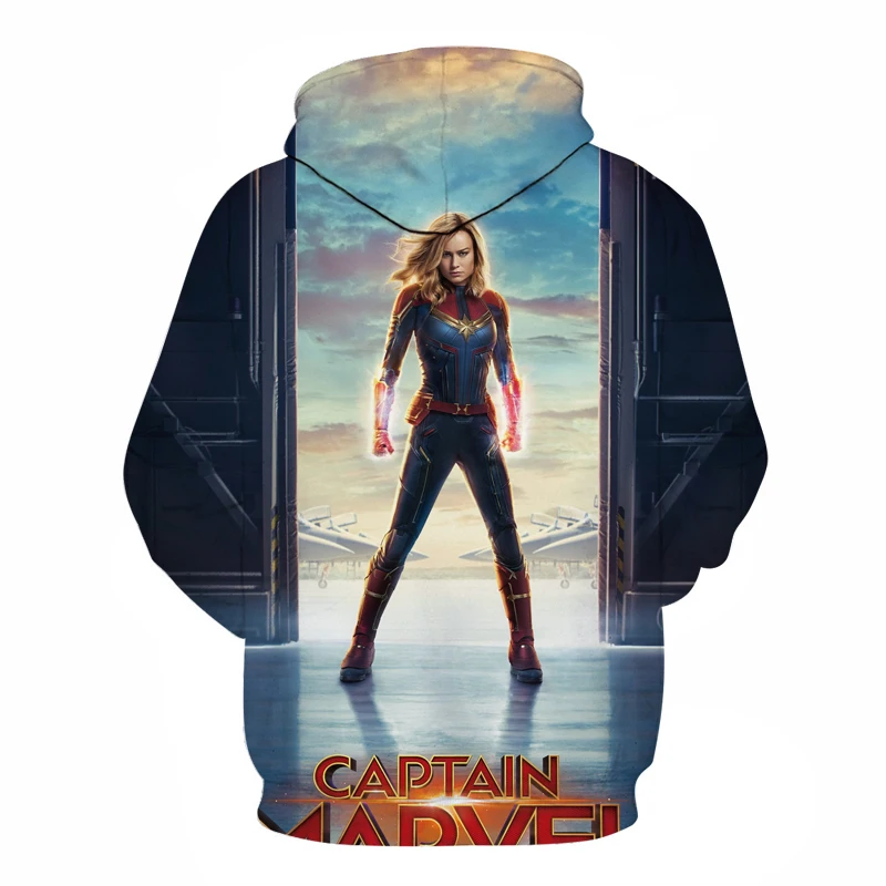 Модная толстовка с 3D принтом «Капитан Марвел», мужские толстовки с капюшоном Carol Danvers, дизайнерская уличная одежда, мужской пуловер с длинными рукавами, мужская куртка