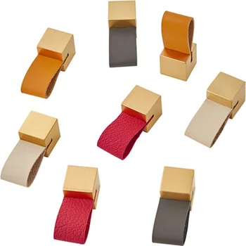 

2pcs Nordic light luxury modern minimalist cabinet drawer cabinet door brass hardware round single hole handle