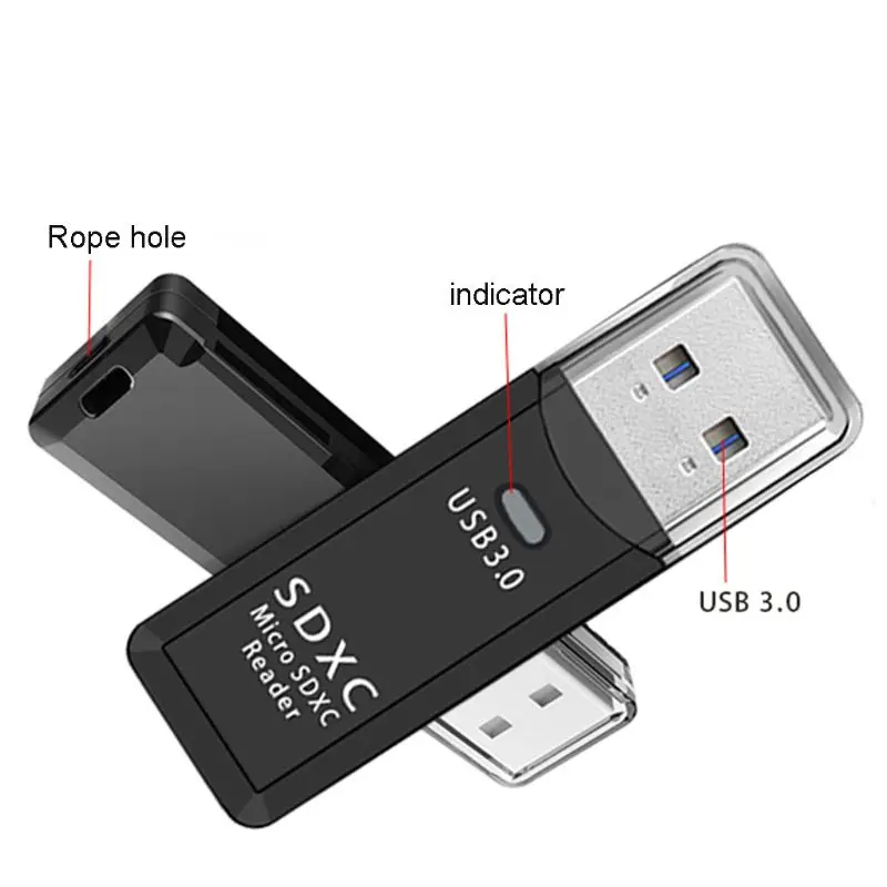 2в1 USB 3,0 высокоскоростной адаптер Micro SD TF SD считыватель карт памяти для ПК ноутбука