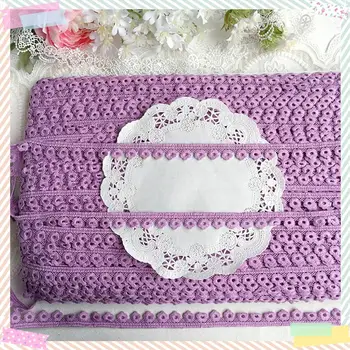 

Purple cotton lace soluble flowers diy handmade baby clothes