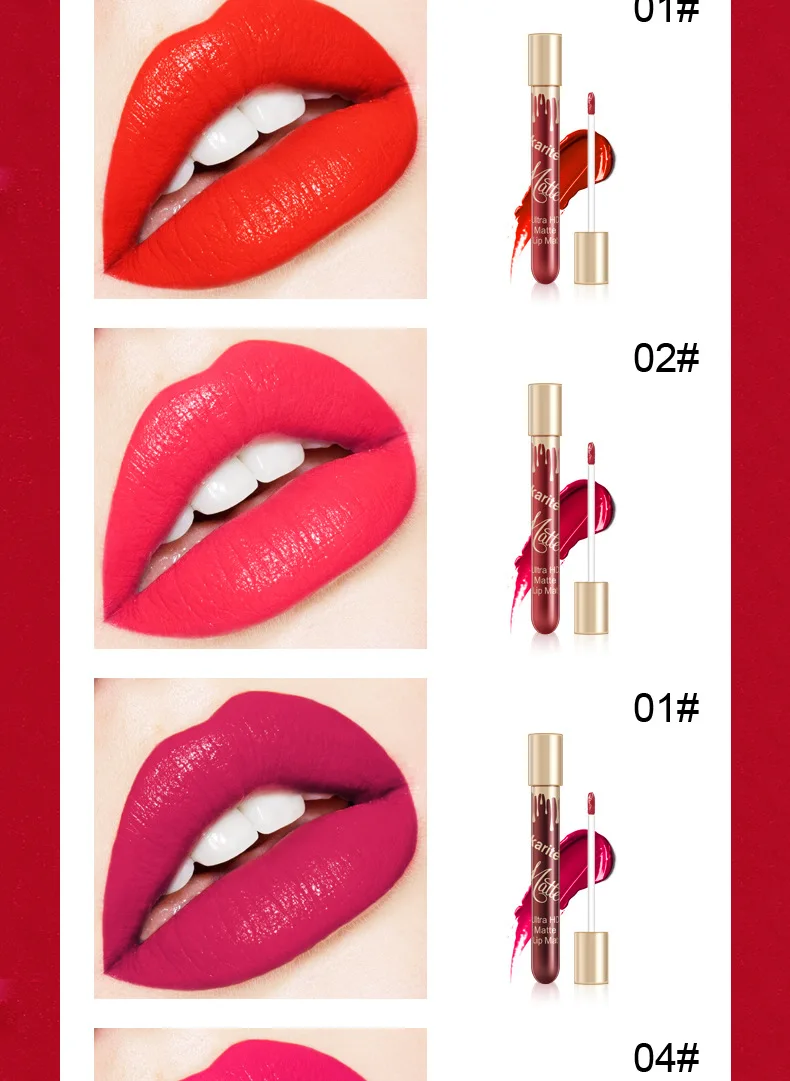 Бренд Kissbeauty, матовая помада с длительным эффектом увлажнения, блеск для губ, окрашенная жидкая помада для макияжа, водостойкая