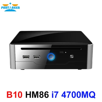 Partaker HTPC Dual Display DVI HDMI Intel Core i7 4700MQ Processor Mini PC Linux i7 USB3.0 COM qotom 6 com dual lan pentium processor 3805u 2m cache on board mini itx board suitable for pos machine kiosk device