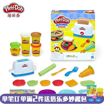 

Hasbro Playdoh Color Clay Creative Kitchen Series Molds Delicious Toast Set Release Clay Plasticine Kids Toys E0039