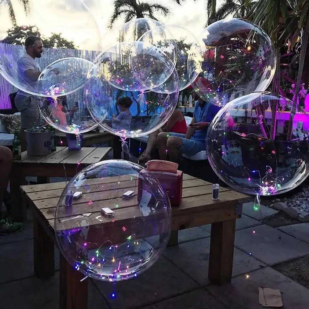 10pcs 8-24inch Net Red Transparent Bobo Bubble Balloons Inflated Air Helium Globos Birthday Wedding Party Decoration Baby Shower | Дом и сад