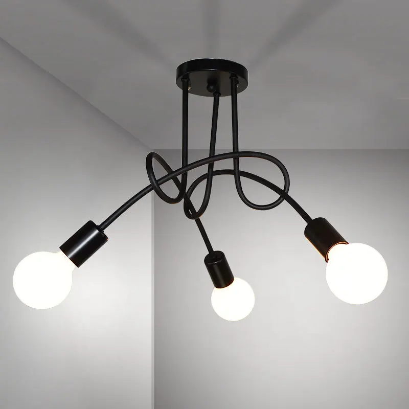 

Simple Ceiling Elbow Iron Art Creative Cool Bar Counter Restaurant Aisle Lights Living Room Modern Bedroom Kitchen Lamps