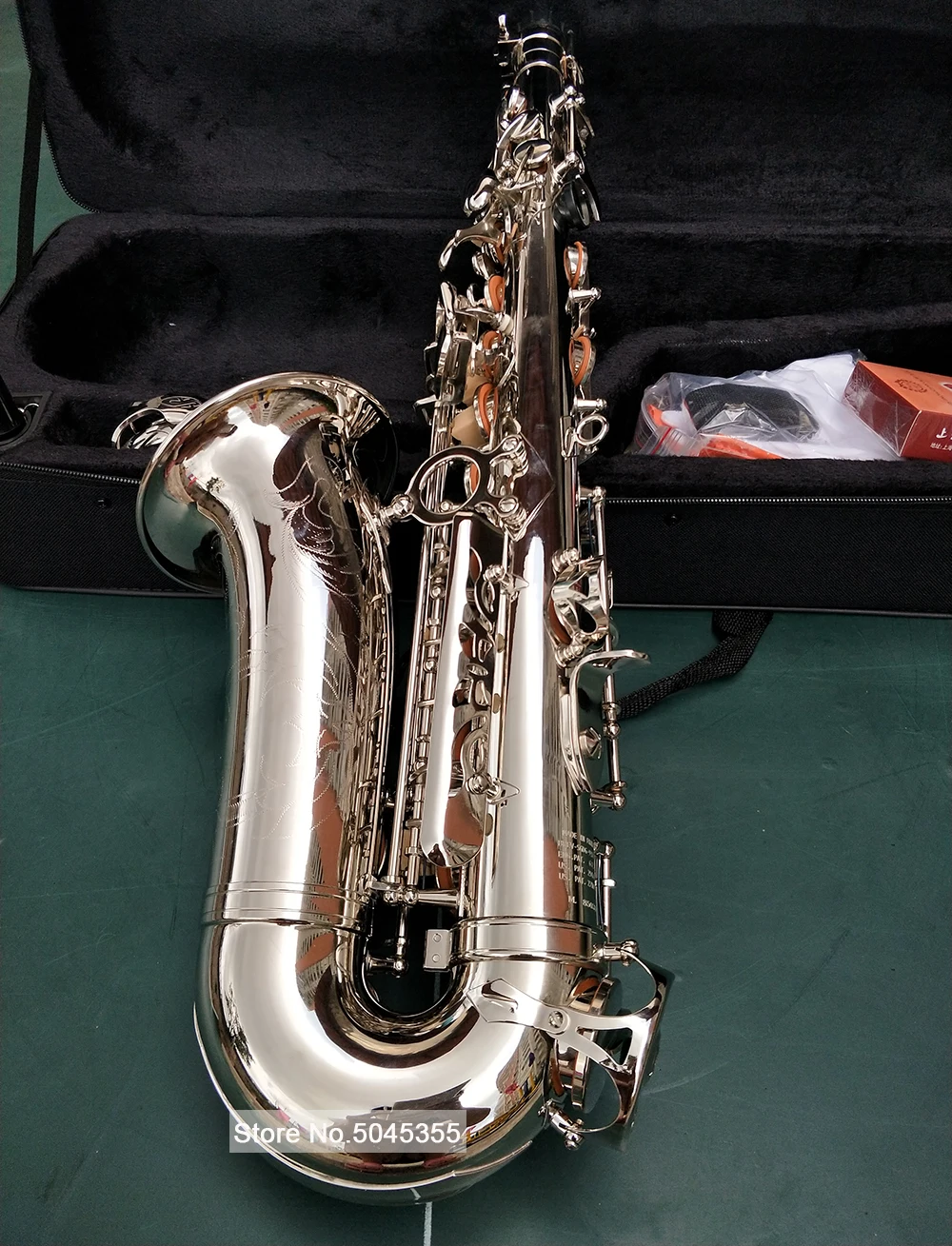 Classic Mark Model Alto Eb Tune Saxophone Nickel Plated E Flat Sax With Case Mouthpiece Reeds Straps Professional