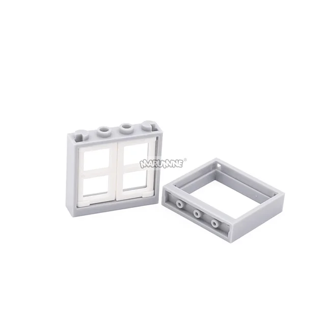 Marumine 3854 Pane For Window 1x2x3 With 60594 Window 1x4x3 No Shutter Tabs Building Blocks Model Kit House Construction Set 3
