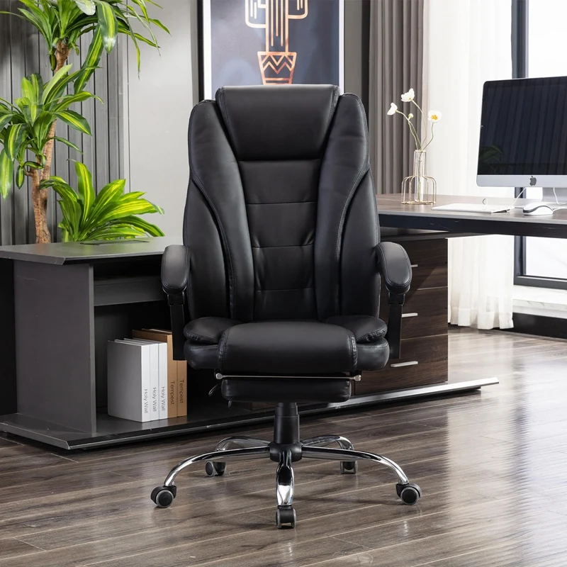 Executive Boss Ergonomic Home Office Premium Leather Computer Chair