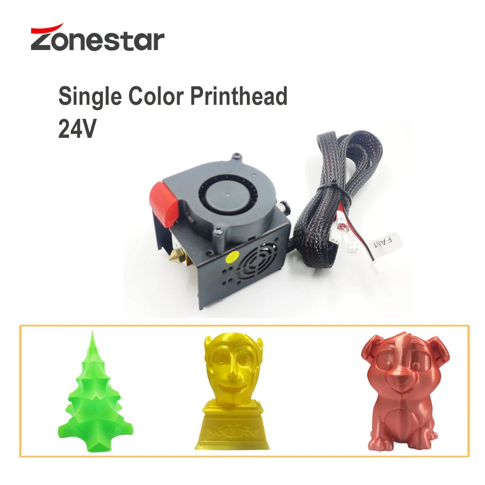 ZONESTAR 24V 3D Printer Upgrade Kit One/Two/Three Extruder 2-IN-1-OUT Mix Color HOTEND Extrusion Feeder Printhead | Компьютеры и офис