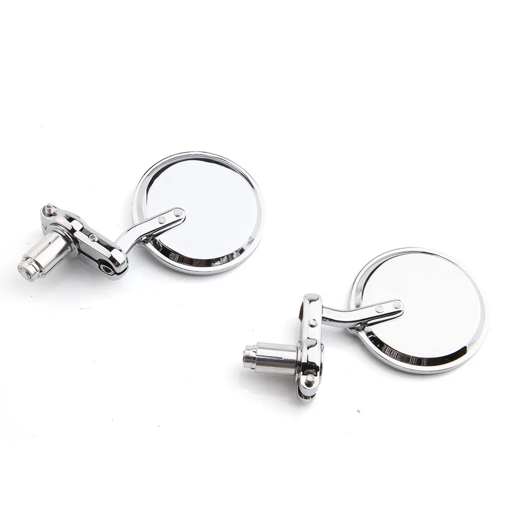 2Pcs 7/8" 22mm Motorcycle Mirror HandleBar Rearview Motorbike Bar End Mirror Motorcycle Accessories Cafe Racer Motor Side Mirror