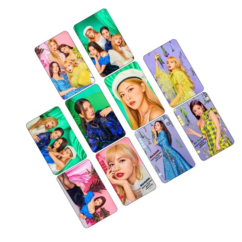 10 шт./компл. Мода BLACKPINK альбом Кристалл автобус карты наклейки для фанатов коллекция студентов подарок