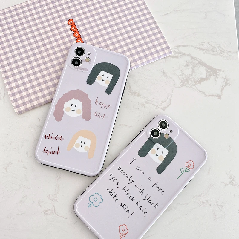 Simple text IMD Silicagel Cover Case For iPhone 11 Pro Max 6 6s 7 8 plus X XS XR All inclusive Anti-fall soft shell |