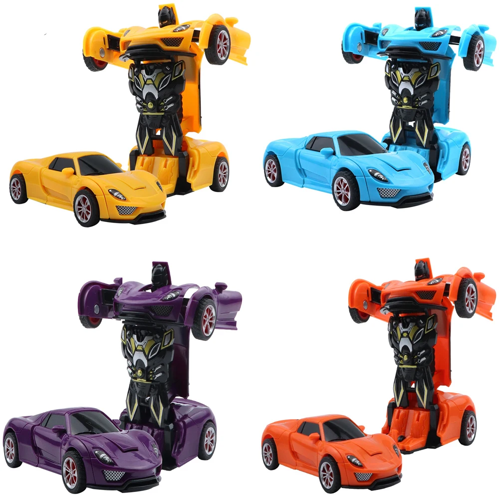 

12-13cm One-Key Transformation Robot Action Figure Toy Deformation Mechanical Combat Vehicles Model Racing Car Collectibles