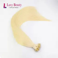 Lucybeauty Remy нано-наращивание волос #613 светлый блонд 12 "-22" Наращивание волос машина делает микро кольцо нано бисера волос