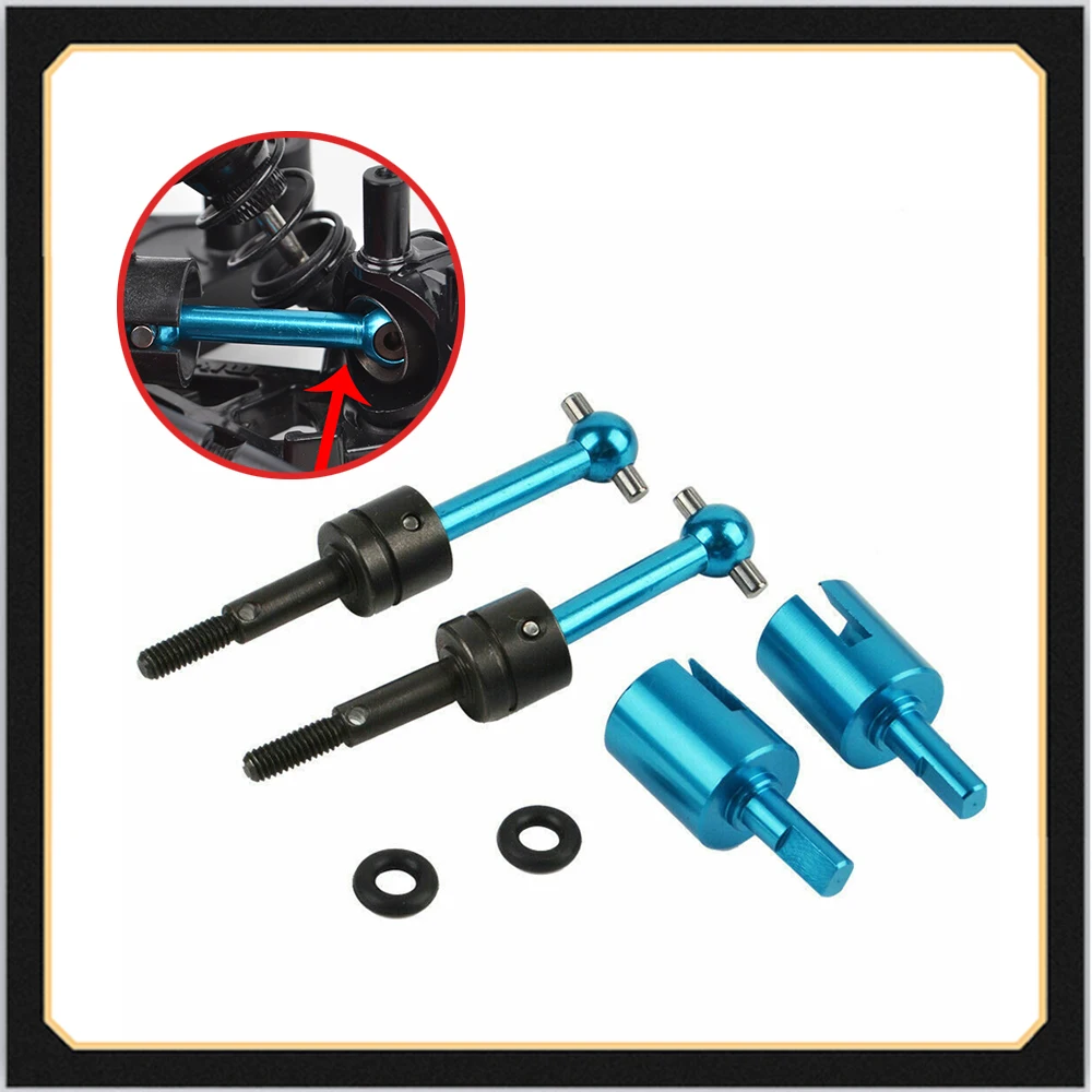 TT02 Racing Aluminum Universal Gearbox Joint Swing Shaft Set Accessories for 1/10 Tamiya TT-01 TT-02 RC Drift Car Upgrade Parts