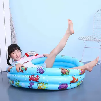 

Animal Pattern Water Play Home Bathroom Family Party Wear Resistant Baby Kids Inflatable Swimming Pool Indoor Outdoor Round PVC
