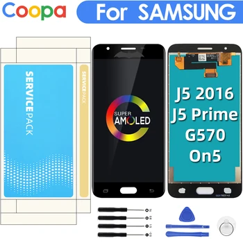 

For Samsung Galaxy J5 Prime G570 G570F On5 2016 G5700 LCD Display Touch Screen Digitizer Assembly Single/Double Hole Replacement
