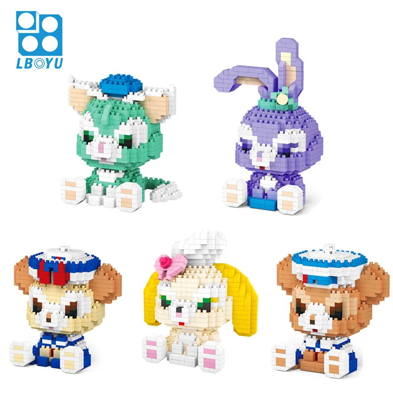 7152A Disney серия алмазные строительные блоки Duffy StellaLou Gelatoni Mirco 3D модель кирпичные