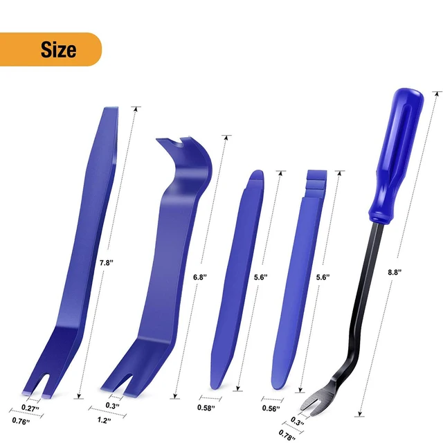 Car Door Clip Panel Audio Video Dashboard Removal Kit Installer Prying Tool Navigation Disassembly Automobile Nail Puller - Image 2