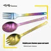 TiTo  outdoor camping titanium Spork 13.8g Ultralight Titanium Spoon Long Handle Spoon Outdoor Camping Picnic Titanium fork ► Photo 1/6