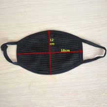 1 шт унисекс черный хлопок Анти-пыль маска мотоцикл наружная ветрозащитная теплая маска