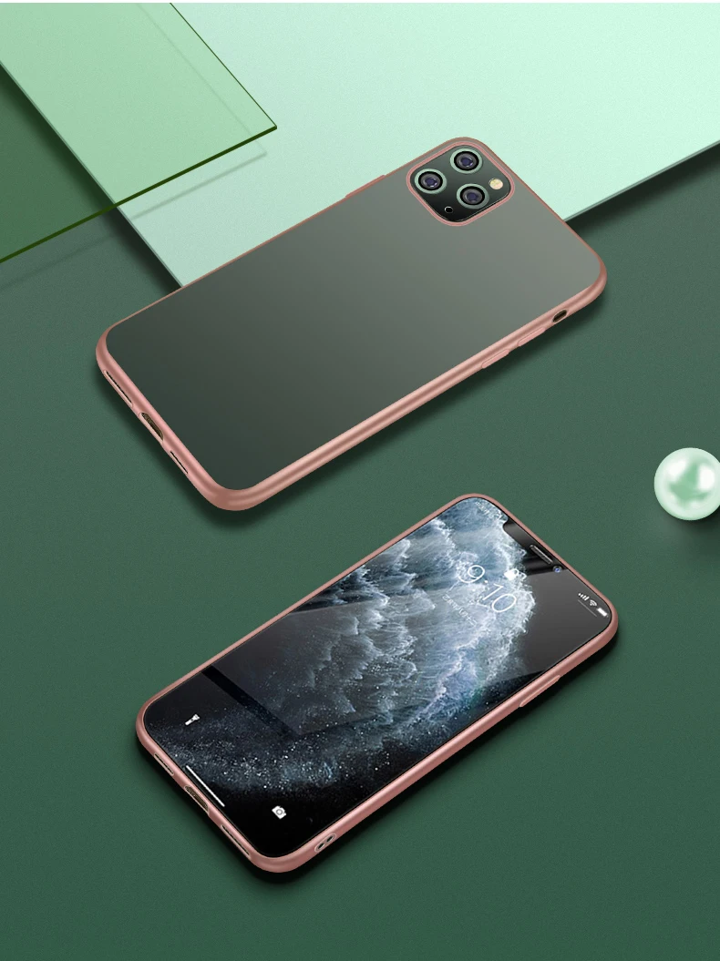 Покрытие матовый чехол для телефона для Iphone 11pro Max X XSMAX XR 78s plus 6s, TPU металлическая текстура Ультратонкий чехол для телефона