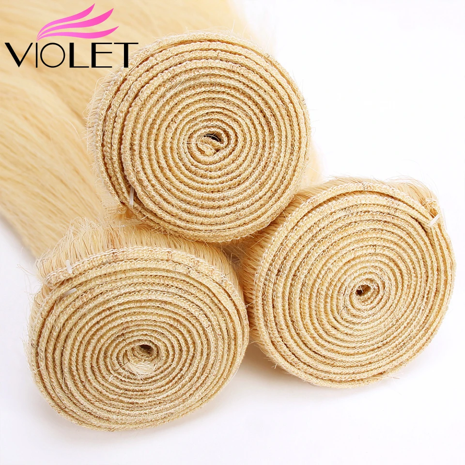 Фиолетовые перуанские прямые 613 блонд в пучке средний коэффициент 8 26 не Реми