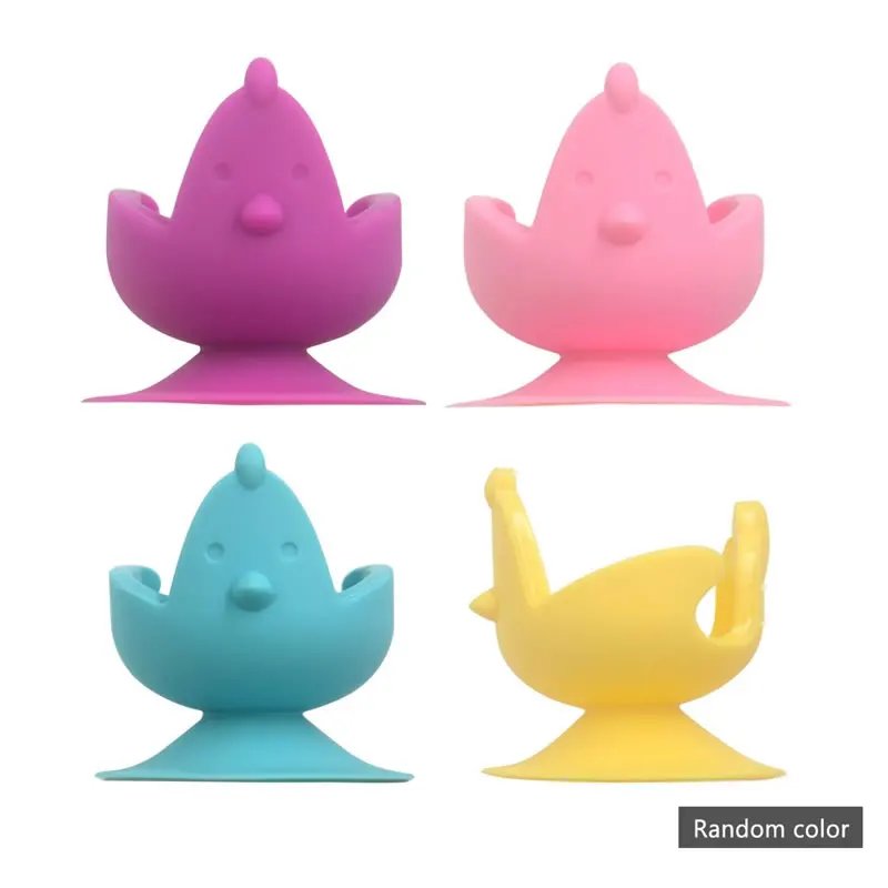 1Pc Random Color QueenTime 1 шт. силиконовый держатель для яиц чашка для твердых мягких вареных яиц стабильный контейнер с основанием чашки инструменты для яиц Кухонные гаджеты - Цвет: 1Pc Random Color