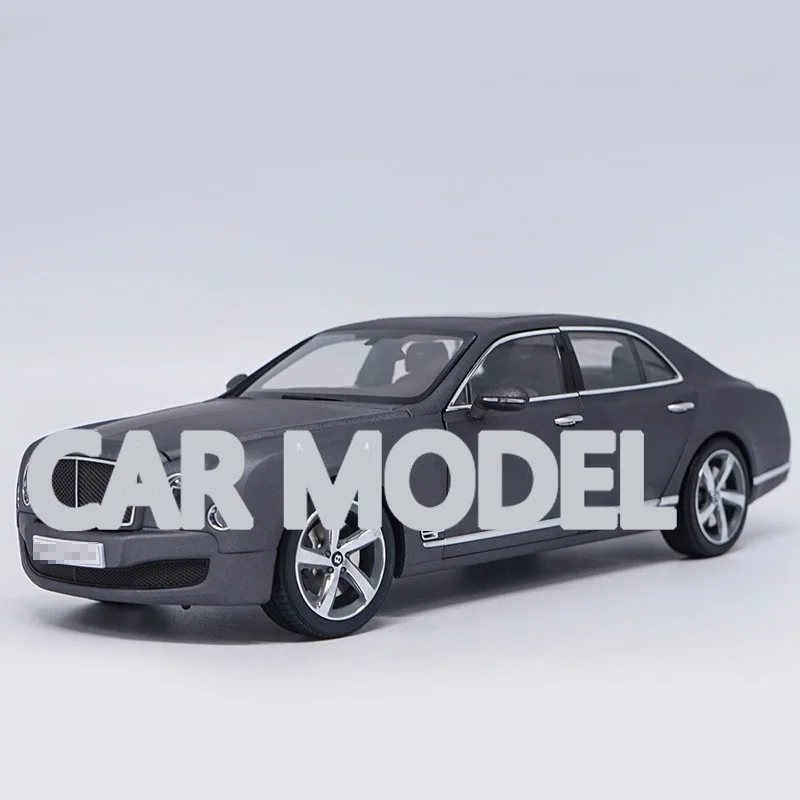 1:18 Масштаб сплава игрушечных транспортных средств kyosho Bentley Mulsanne модель детских игрушечных автомобилей авторизованный игрушки для детей - Цвет: Серый