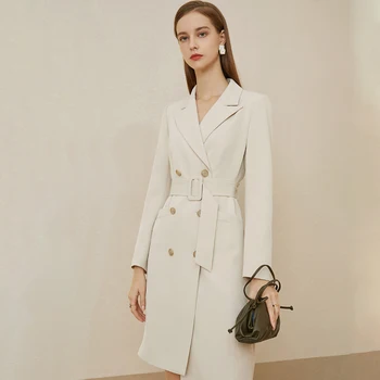 

Blazer Women Dress 2020 Spring Double Breasted Blazer Jacket Long Sleeve Work Suit Coat Office Lady Blazers vestidos de fiesta