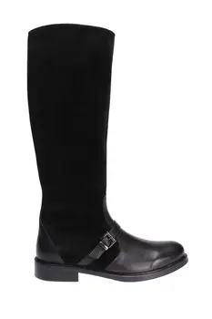 

Pearl Genuine Leather Suede Black Women 'S Boots 120130000470