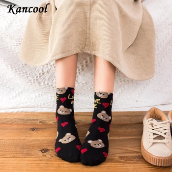 

KANCOOL Animal Print Kawaii Socks Korean Style Women Cat Panda Cartoon Woman Calcetines Meias Mulher Skarpetki Calcetas Sock