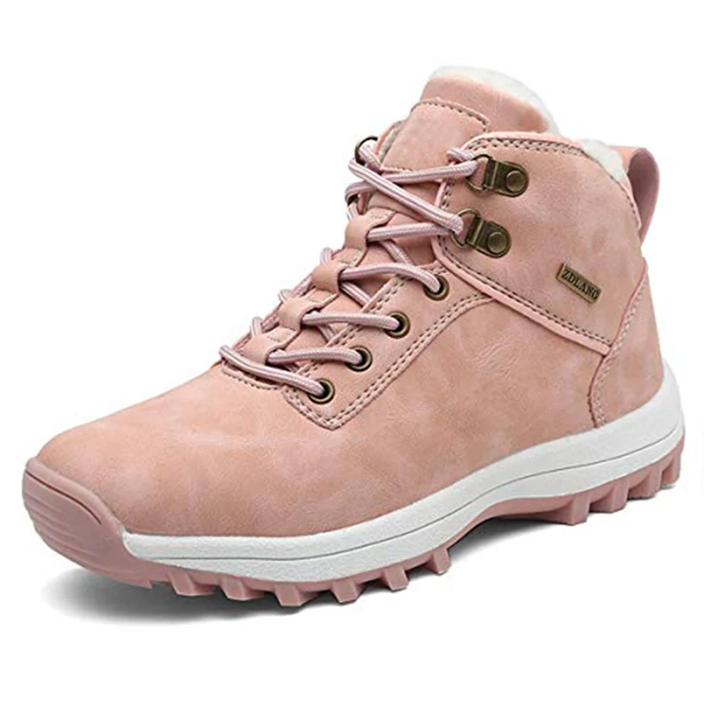 

Women Suede Ankle Boot Waterproof Hiking Shoes Outdoor Trekking Walking Sneakers TH36