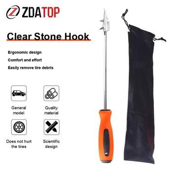 

Car Tire Stone Cleaner Groove Broken Stone Remover Tire Cleaning Hook Tire Cleaning Tool Car-styling