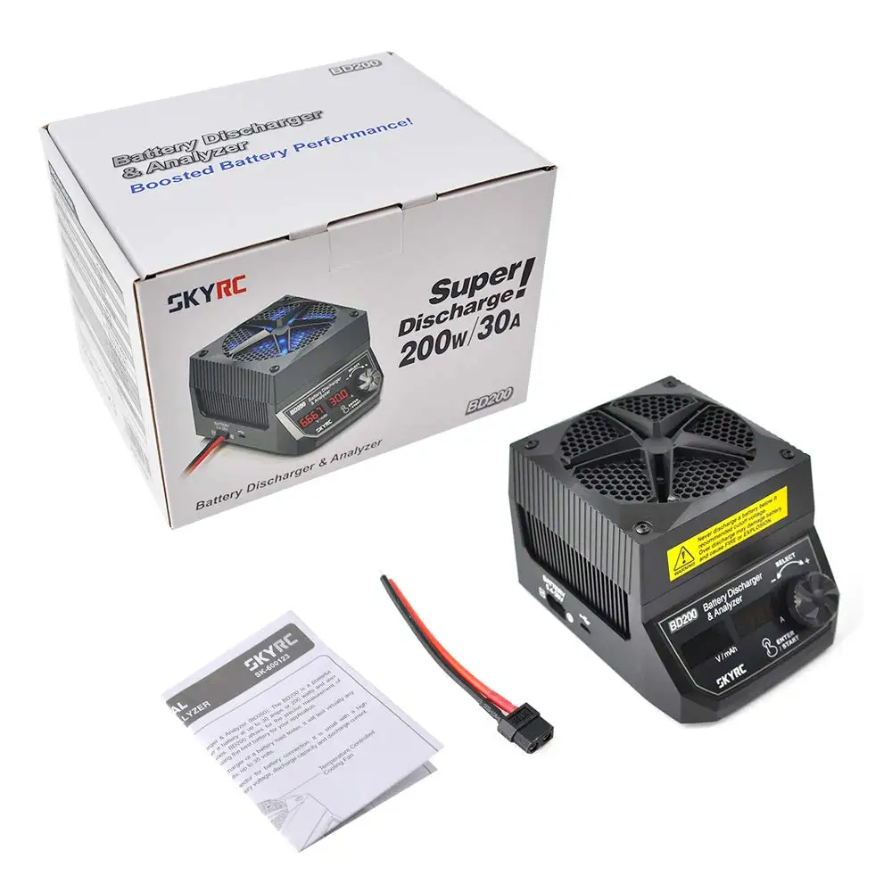 SKYRC BD200 Батарея анализатор разрядки 200w 30A 5,4 V-35 V тестер нагрузки аккумулятора постоянного Мощность постоянного тока с тестером емкости