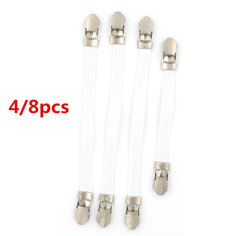 4/8pcs/lot Ironing Board Cover Clip Fasteners Tight Fit Elastic Brace