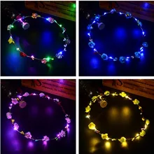 1 шт. светодиодный светящийся игрушечный головной убор, головной убор, светильник, светящийся в темноте, Свадебный светящийся ободок для волос, игрушки для детей