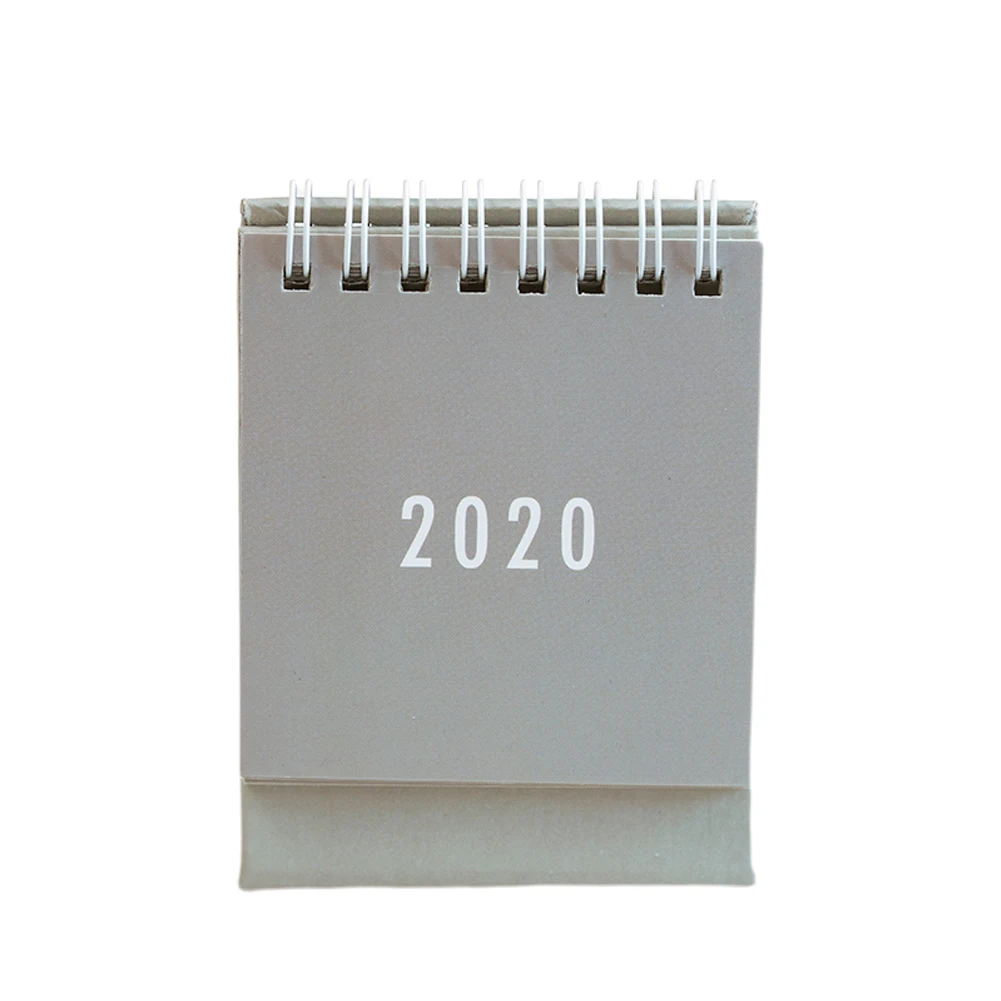

2020 Decoration Portable Table Calendar Gift School To Do List Metal Coil Desk Daily Planner Monthly Study Mini Agenda Home