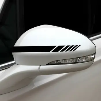

High Quality 5pcs Car Side Body Racing Long Stripe Vinyl Hood Roof Decals Sticker Decor Black Durable And Practical